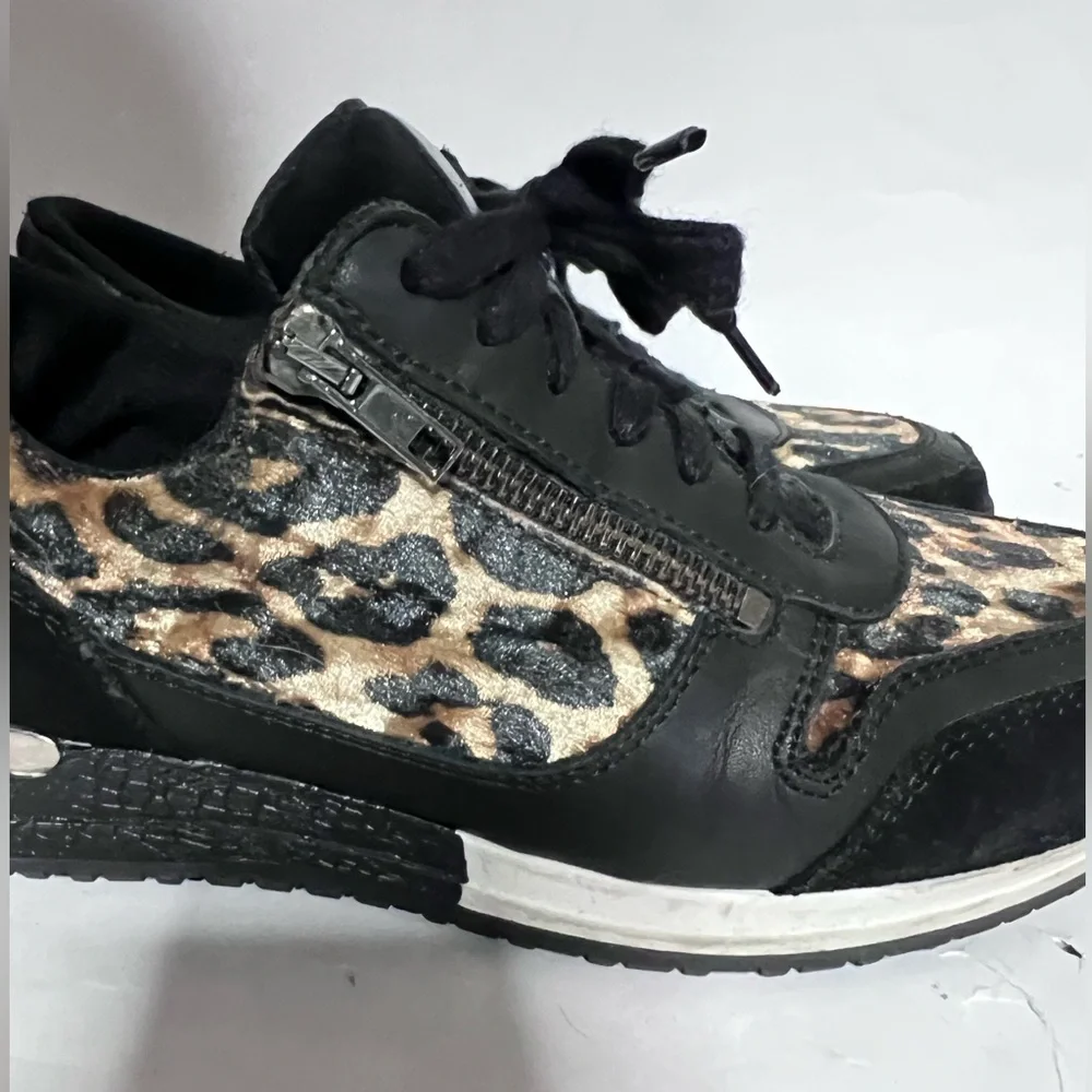 PS Poelman Velvet Leopard Accent Sneakers - Picture 7 of 10